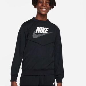 Nike Tech Fleece Stylish Black Sweatshirt Large